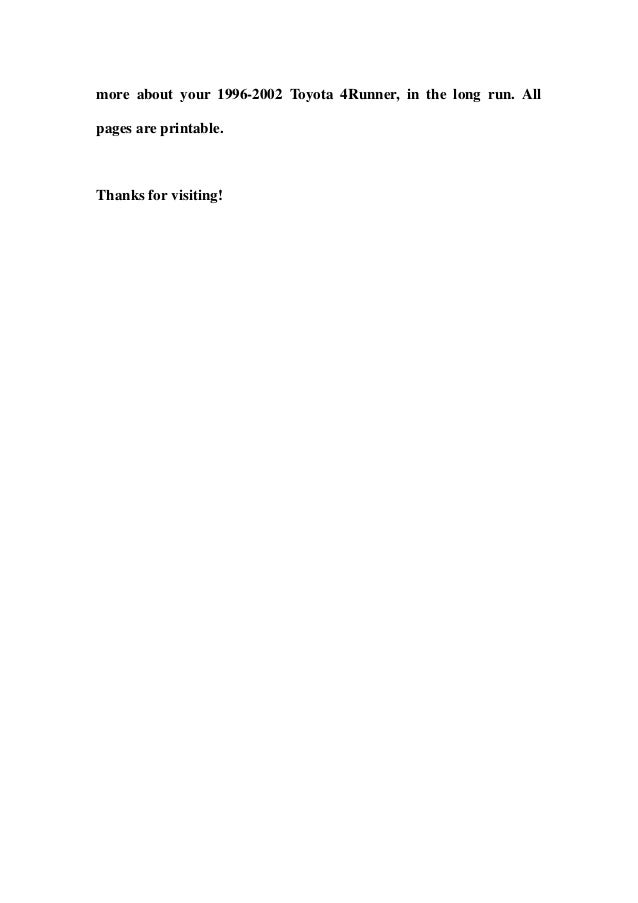 1999 toyota 4runner manual pdf download