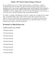 2009 buick enclave repair manual pdf