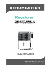 keystone dehumidifier model kstad70b manual