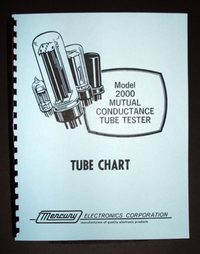 mercury model 1200 tube tester manual