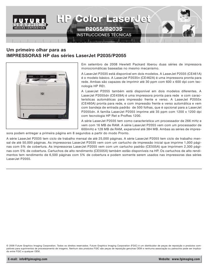 hp laserjet p2035 manual de servicio