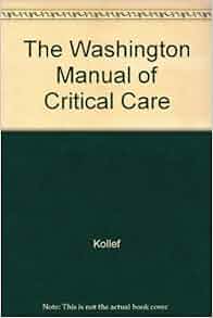 washington manual of critical care download